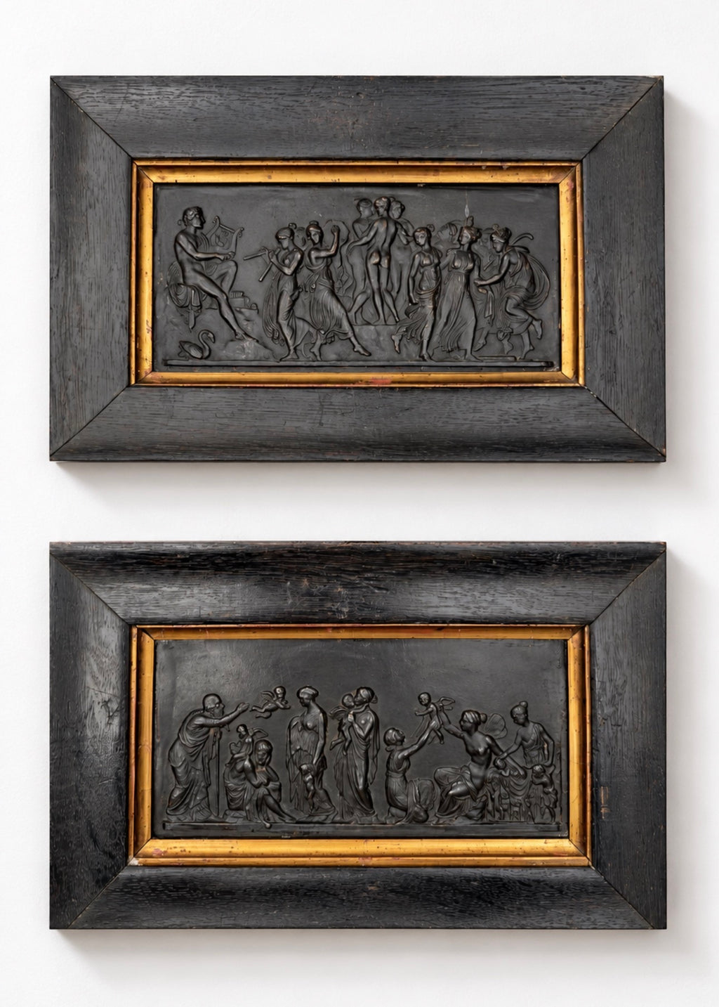 Pair of Grand Tour Bronze Plaques