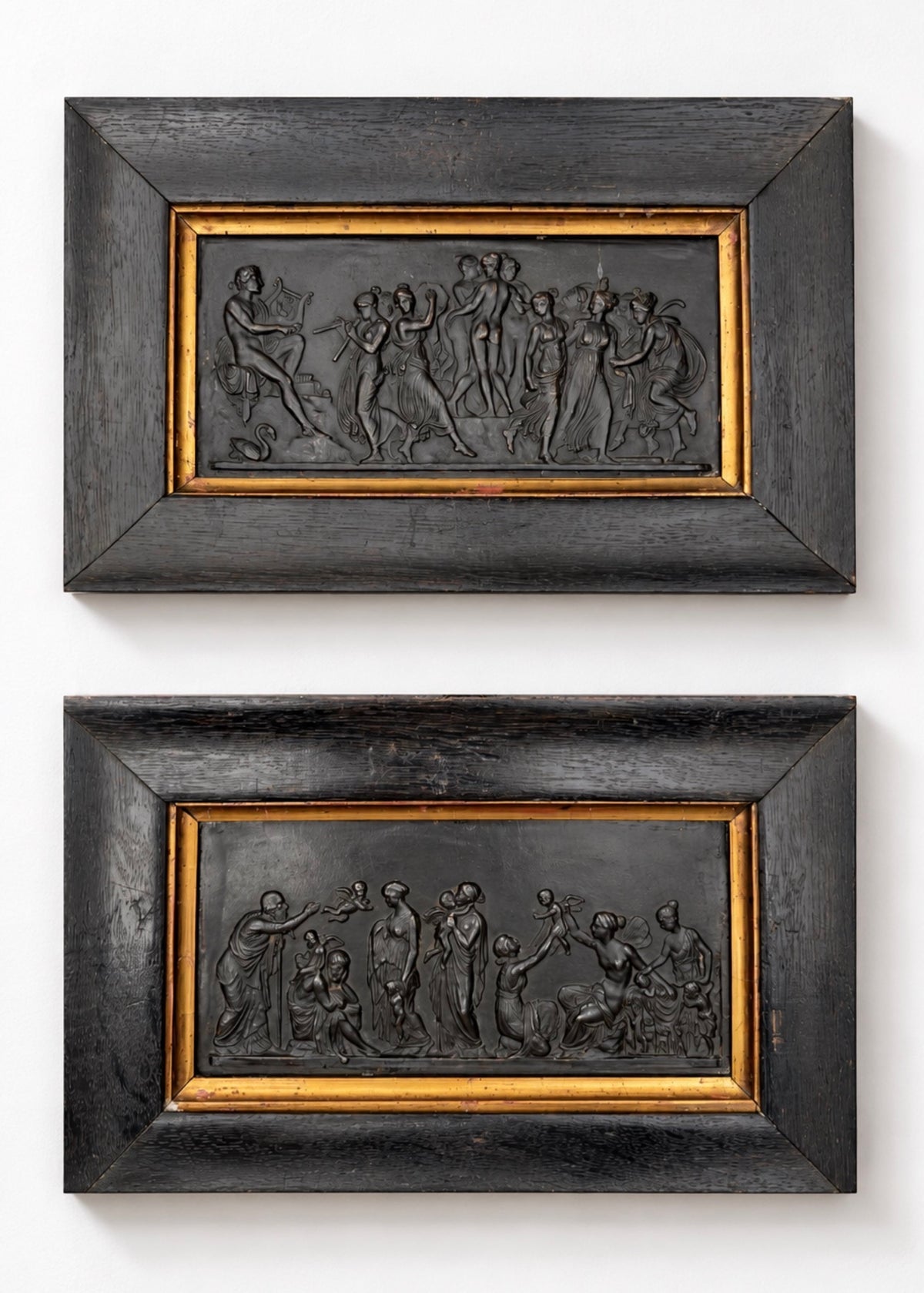 Pair of Grand Tour Bronze Plaques