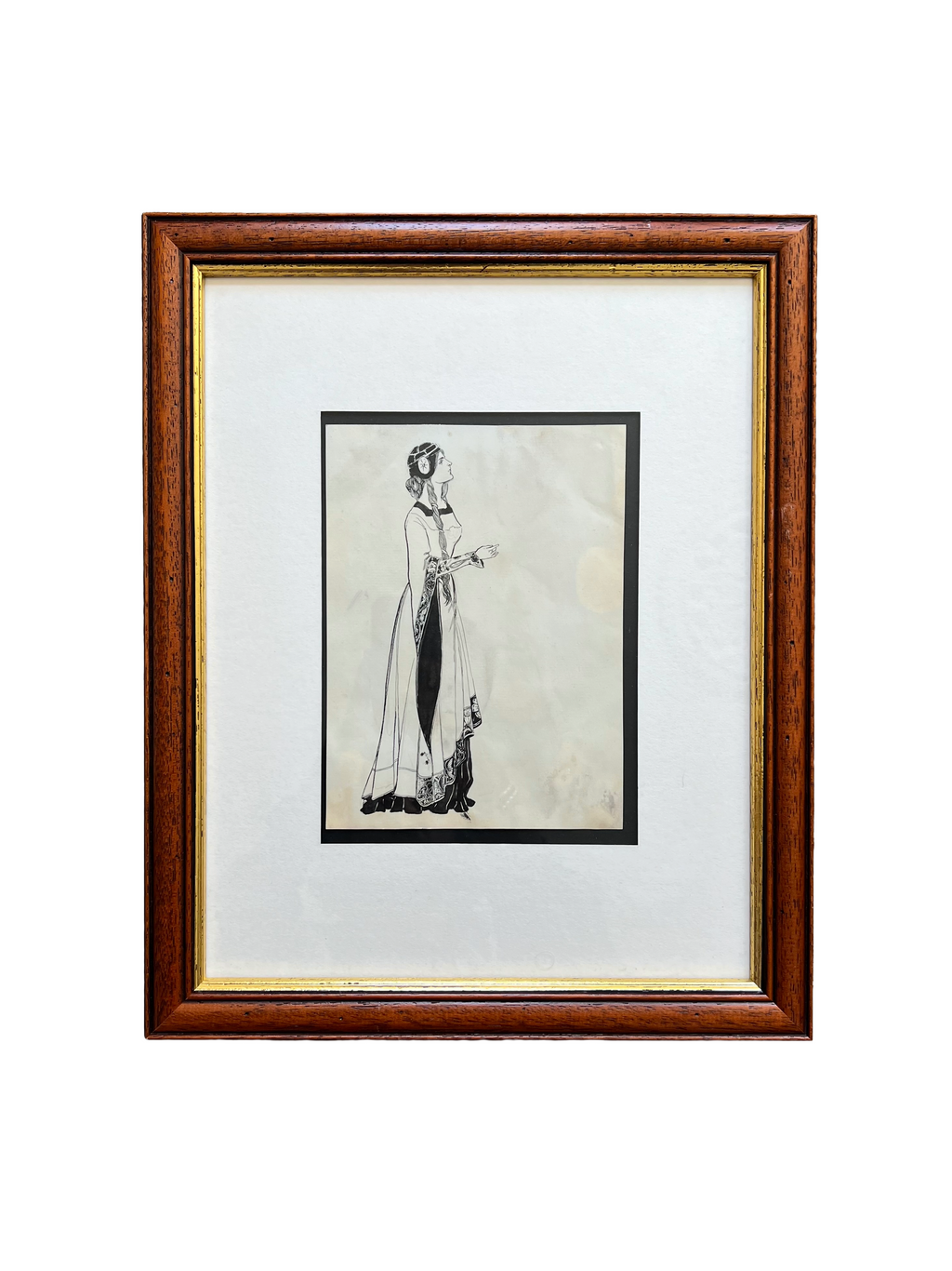 Dorothy Beresford Kerr Pen & Ink Drawing “The Lady Of Shallot”