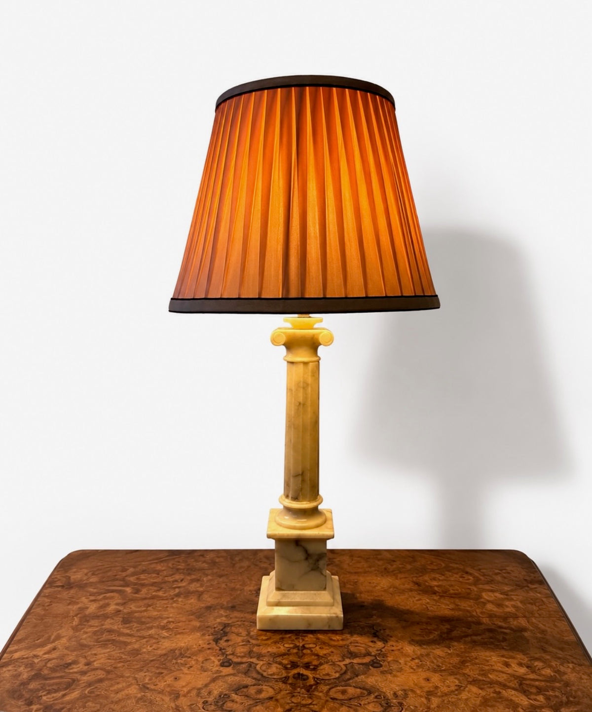 Alabaster Ionic Column Lamp