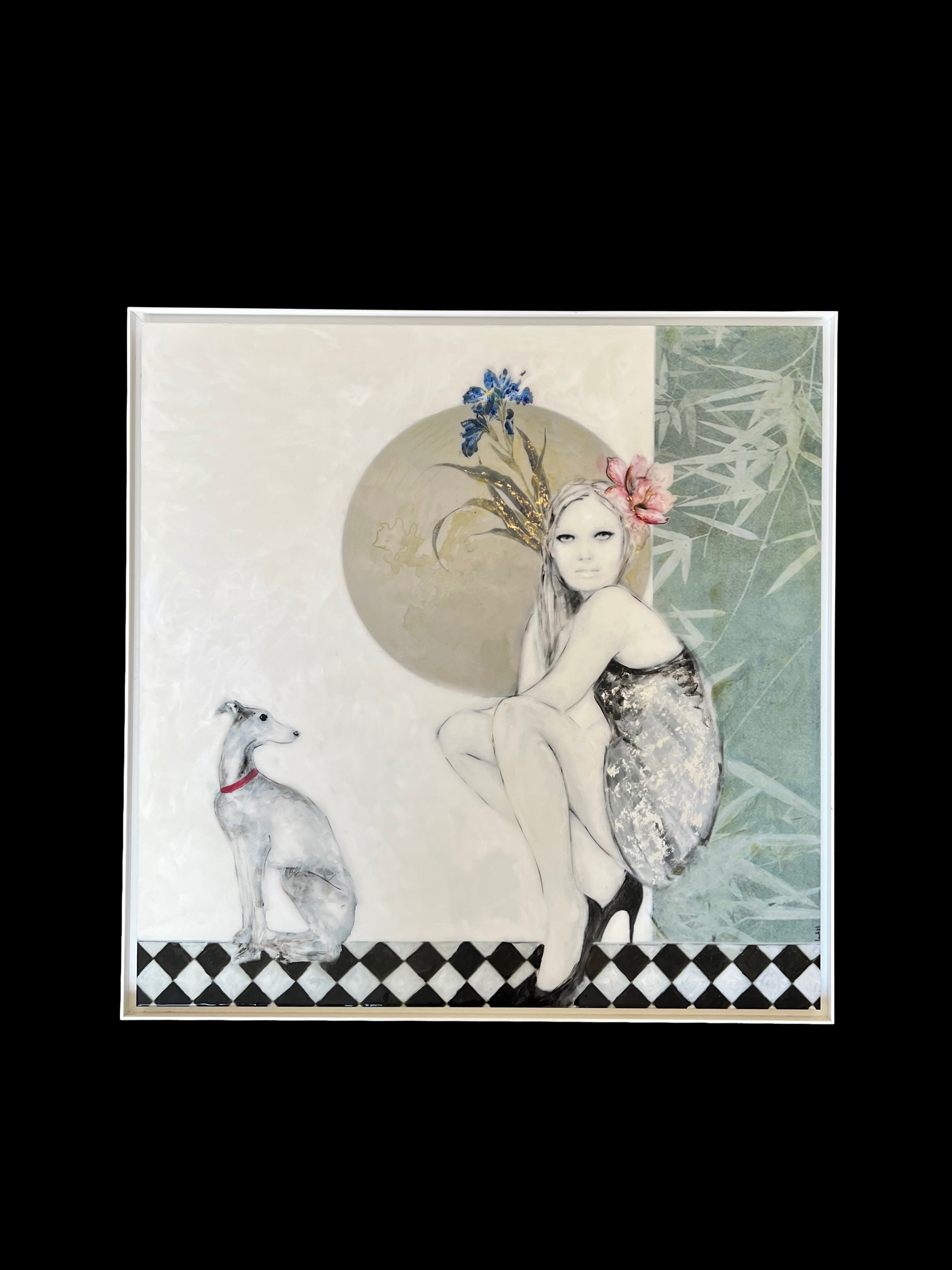Laura Bofill “Companero de Vida” Mixed Media Painting