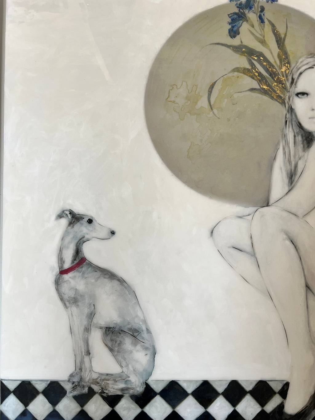 Laura Bofill “Companero de Vida” Mixed Media Painting