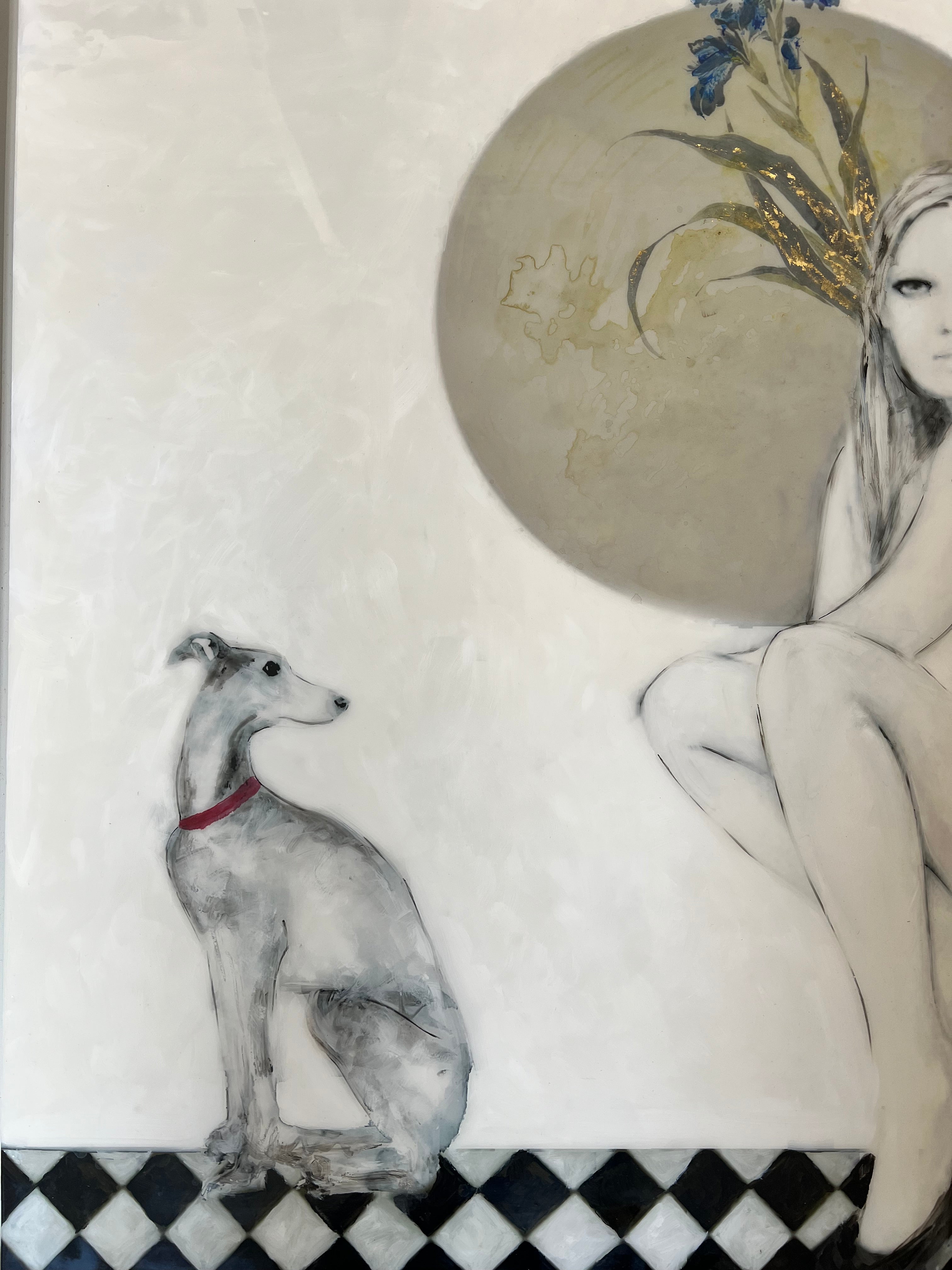 Laura Bofill “Companero de Vida” Mixed Media Painting