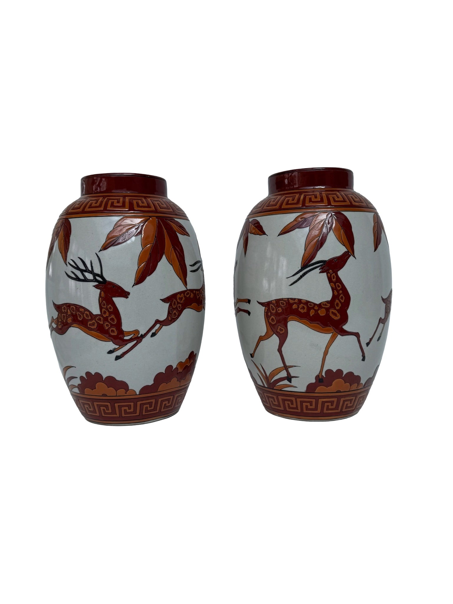 Keralouve la Louviere Pair Of Vases