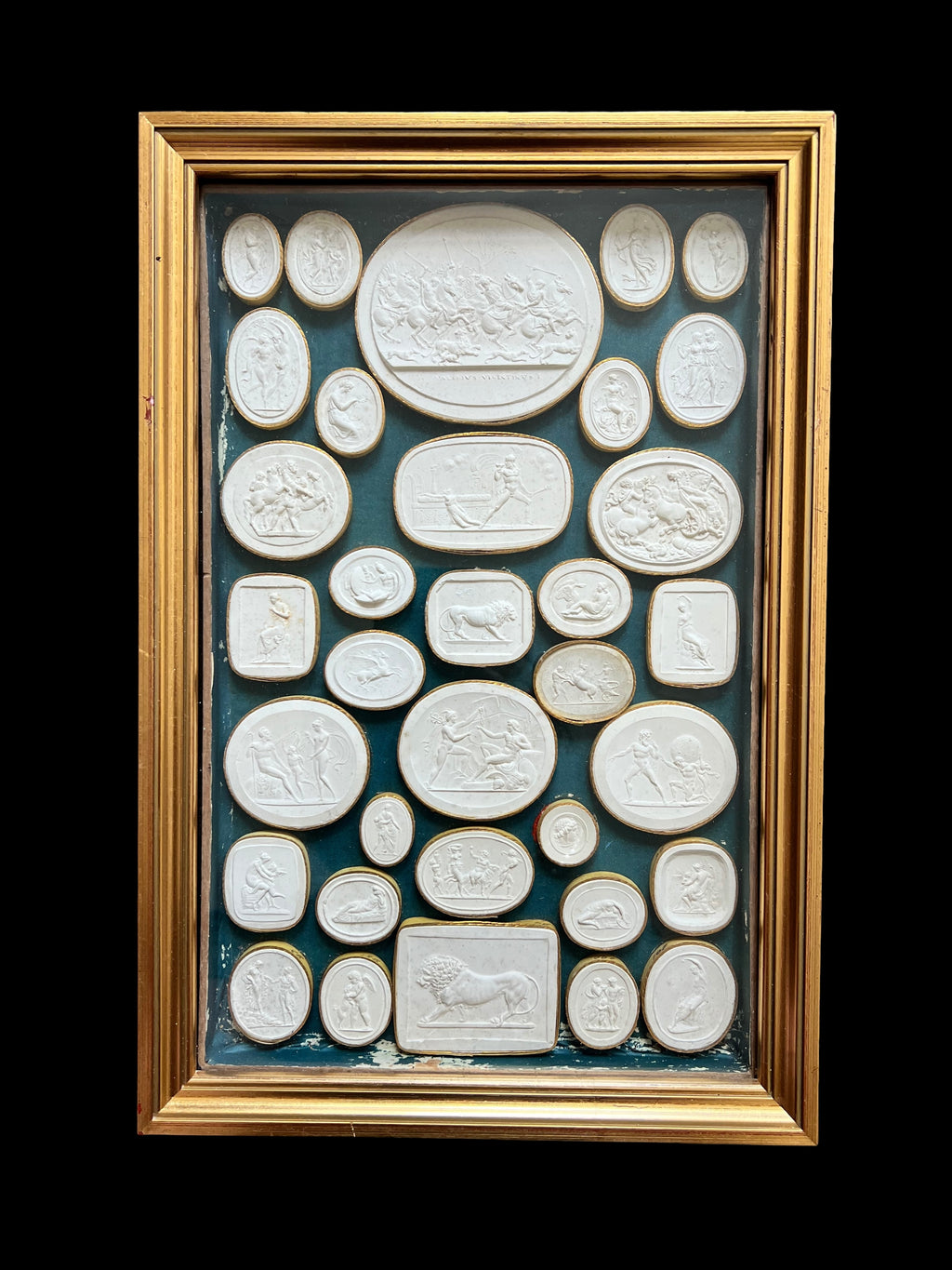 A Large Collection Of Early 19th Century Plaster Intaglios By Antonio Odell
