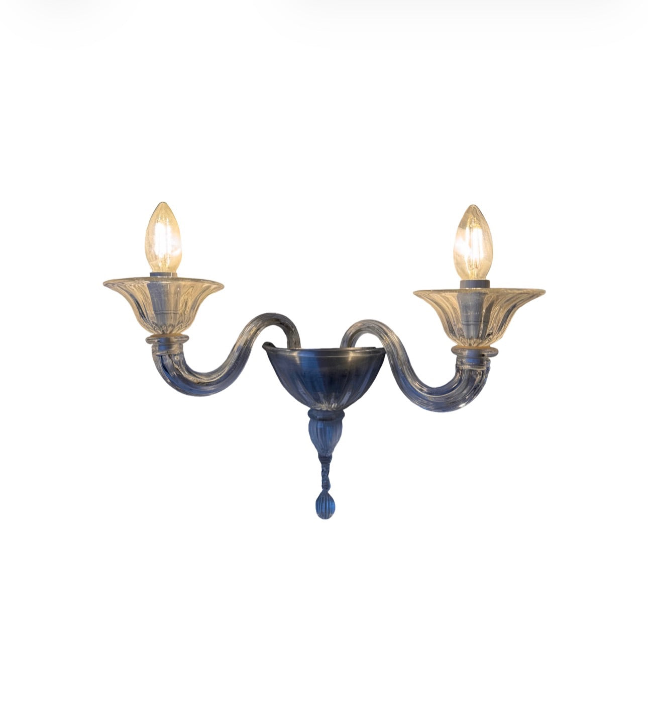 Murano Chandelier & Matching Wall Sconce Set (x4)