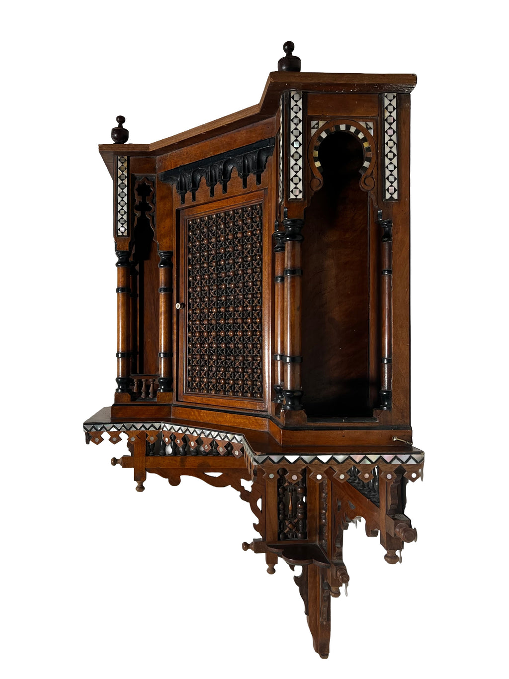 19th Century Moorish Revival Corner Cabinet