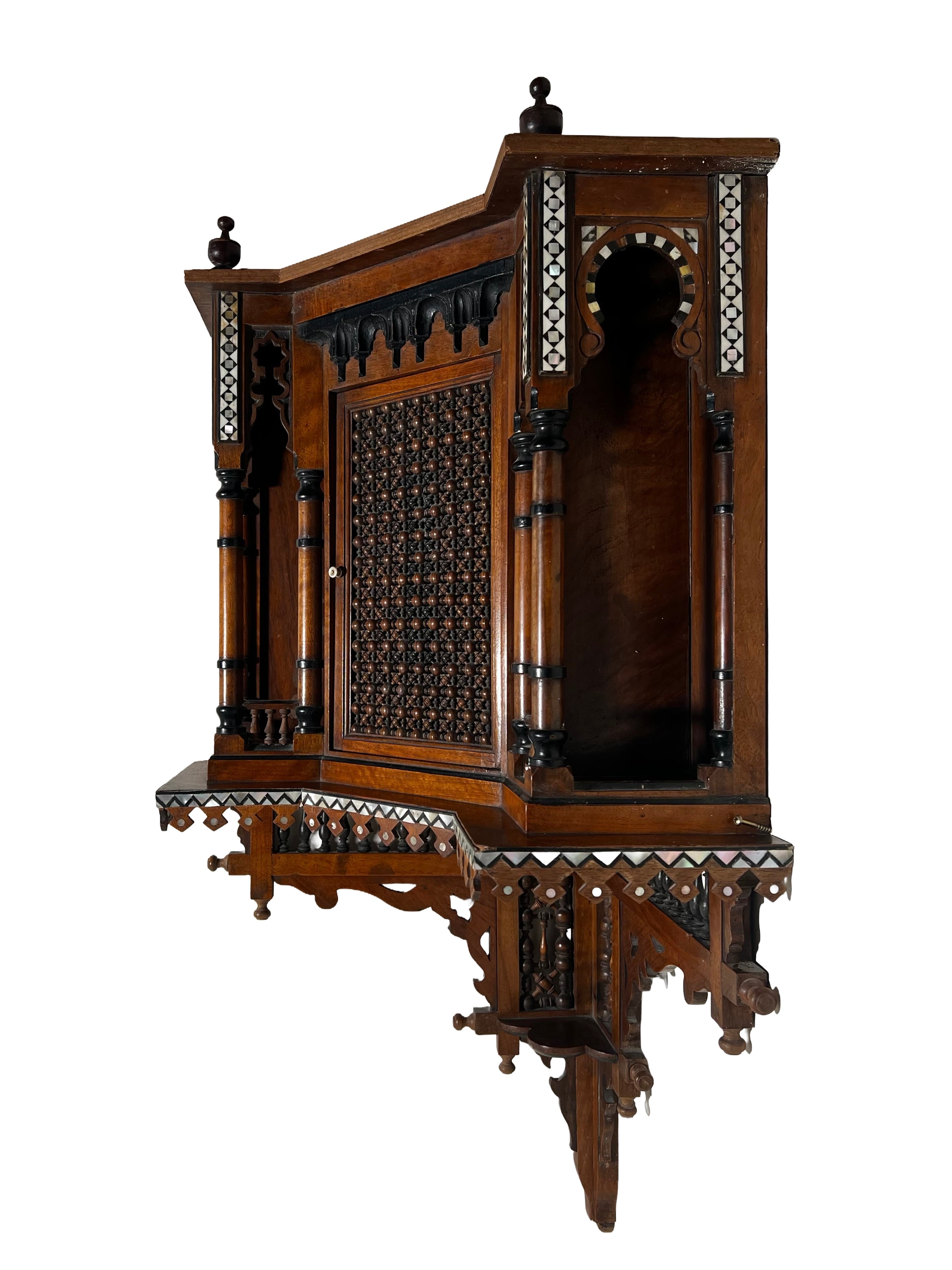 19th Century Moorish Revival Corner Cabinet