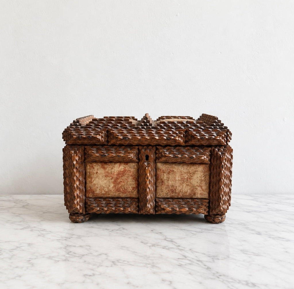 Late 19th Century Tramp Art Box