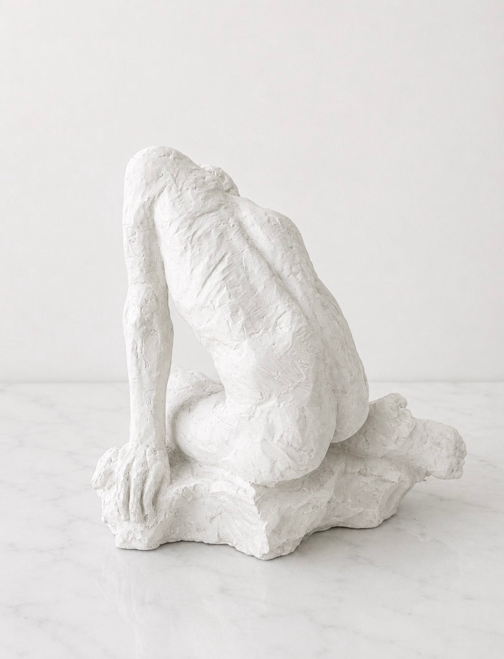 Sara Myers “Narcissus” Plaster Figurative Sculpture
